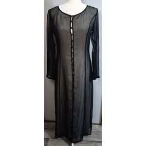 Marzo Small Black Lined Cream Embroidered Maxi Cottage Fairy Feminine Classic Dr